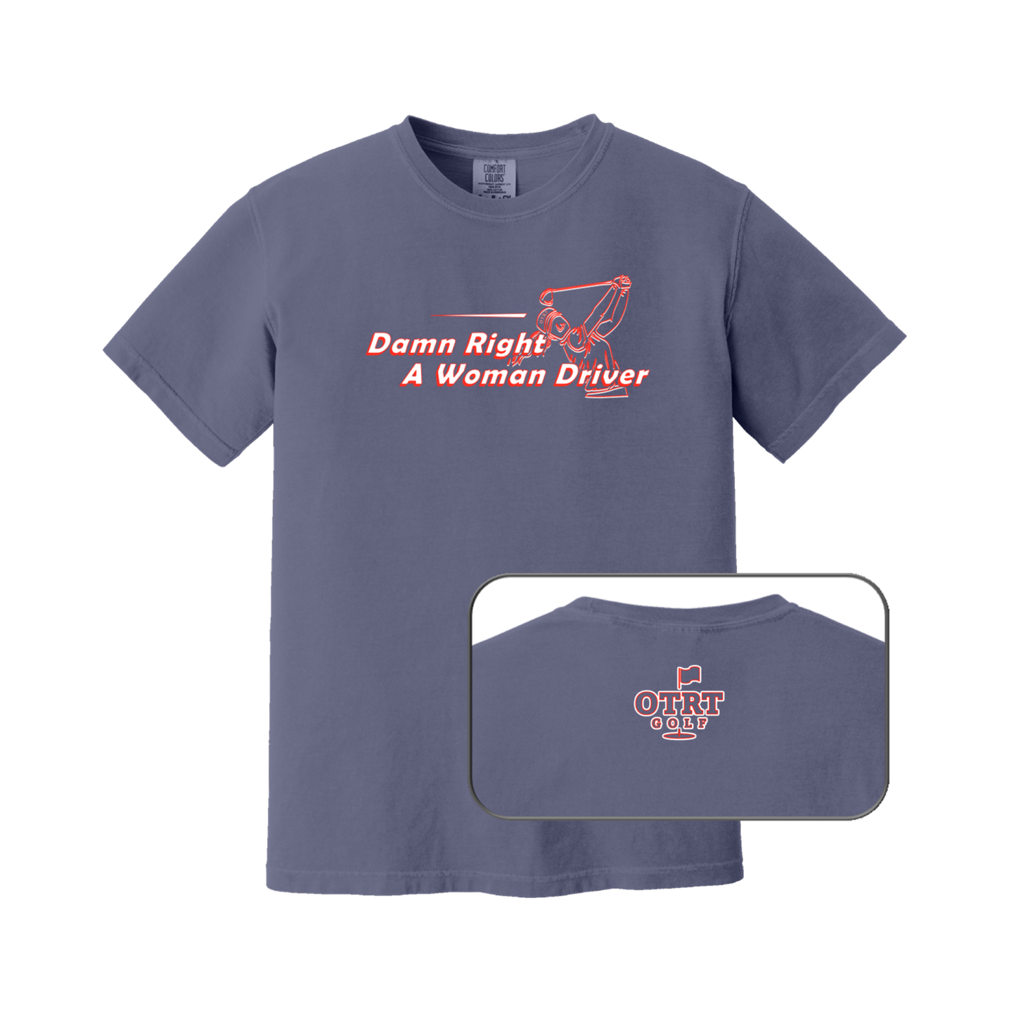 Woman Driver |  Womens Golf T-shirt | Premium Cotton 9 Colors