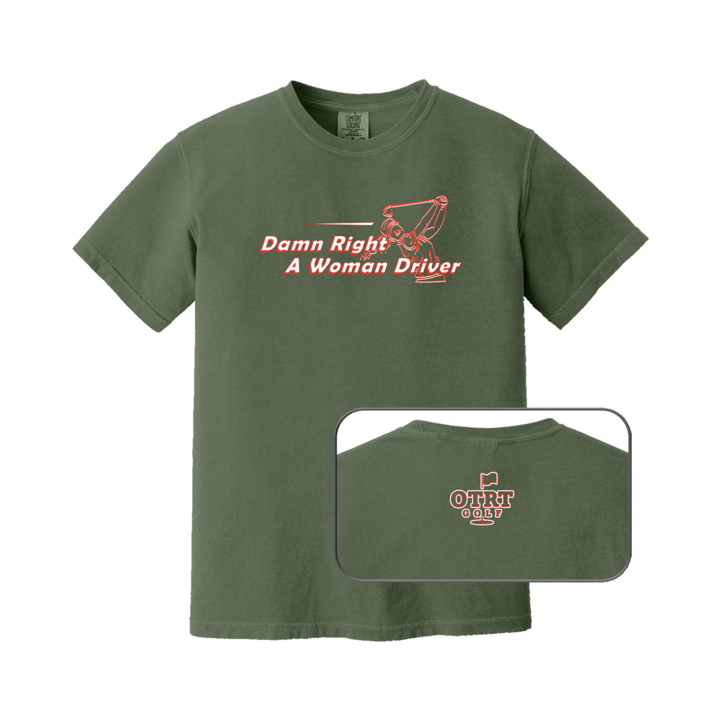 Woman Driver |  Womens Golf T-shirt | Premium Cotton 9 Colors