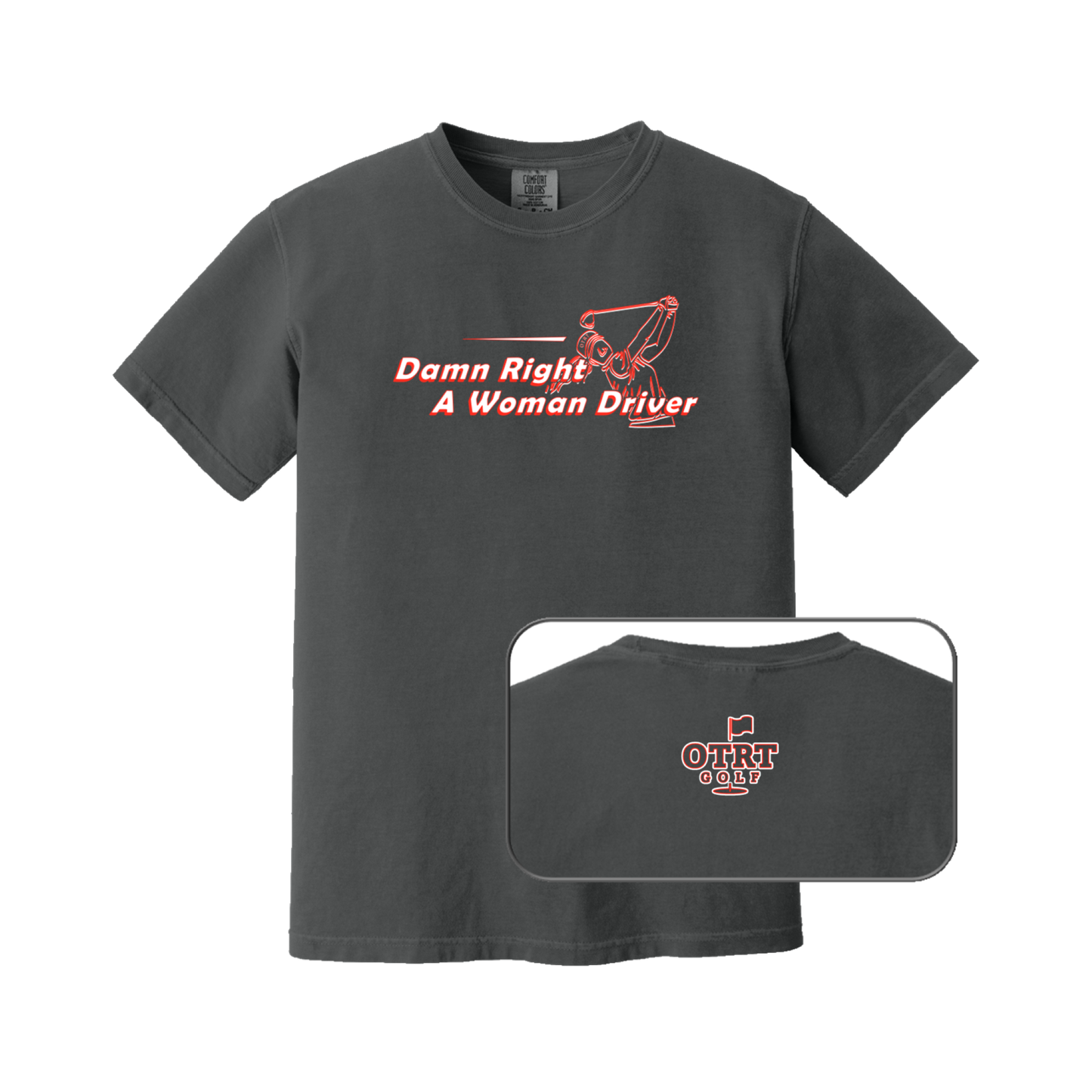 Woman Driver |  Womens Golf T-shirt | Premium Cotton 9 Colors
