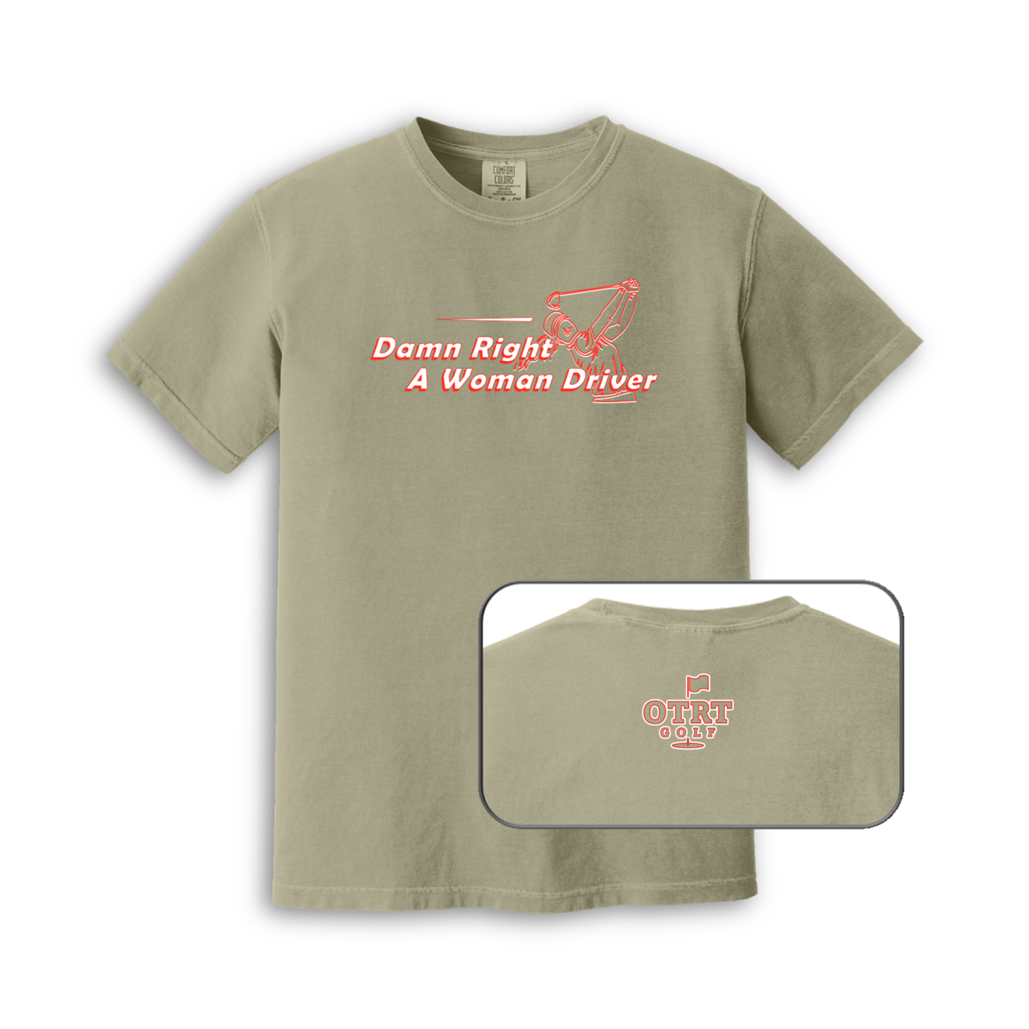 Woman Driver |  Womens Golf T-shirt | Premium Cotton 9 Colors