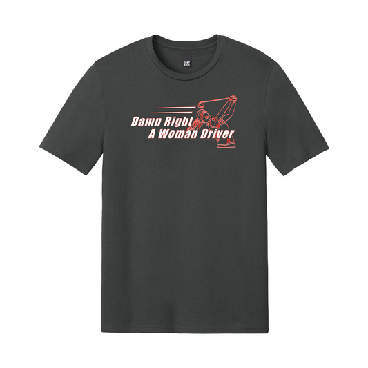 Golf T - Womens | Damn Right A Woman Driver |  100% cotton & 60/40 blend- 3 Colors
